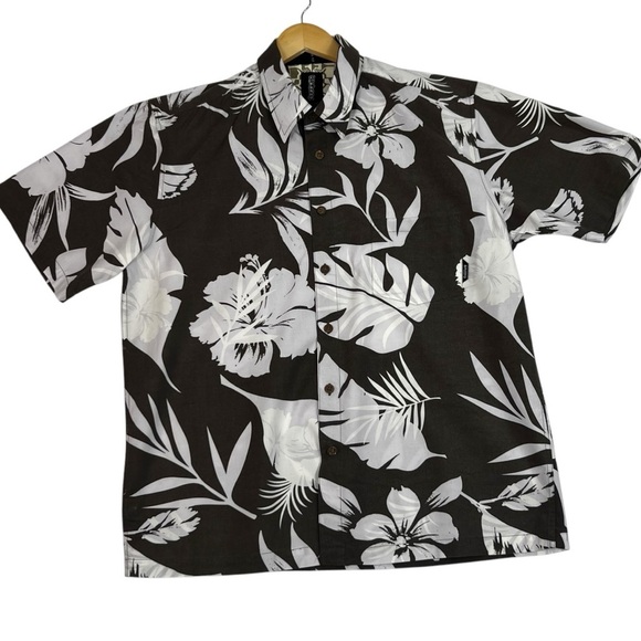 Billabong Hawaiian/ tropical shirt brown/ white men’s medium - Picture 12 of 12